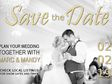 wedding graphic for mandm