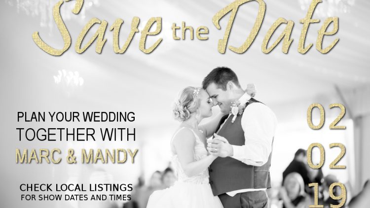 wedding graphic for mandm