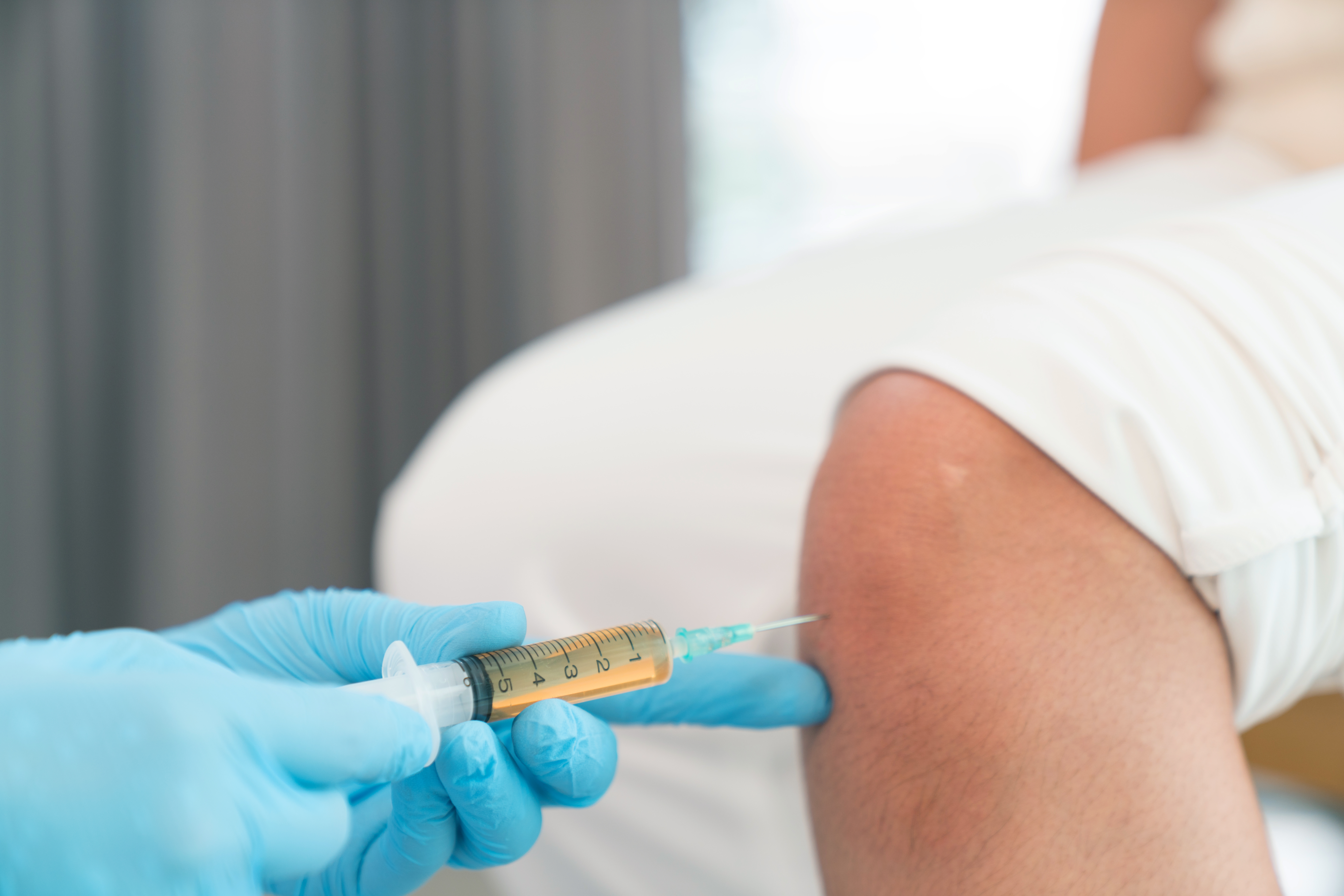 Platelet-rich plasma injection of the knee